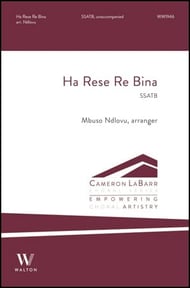 Ha Rese Re Bina SSATB choral sheet music cover Thumbnail